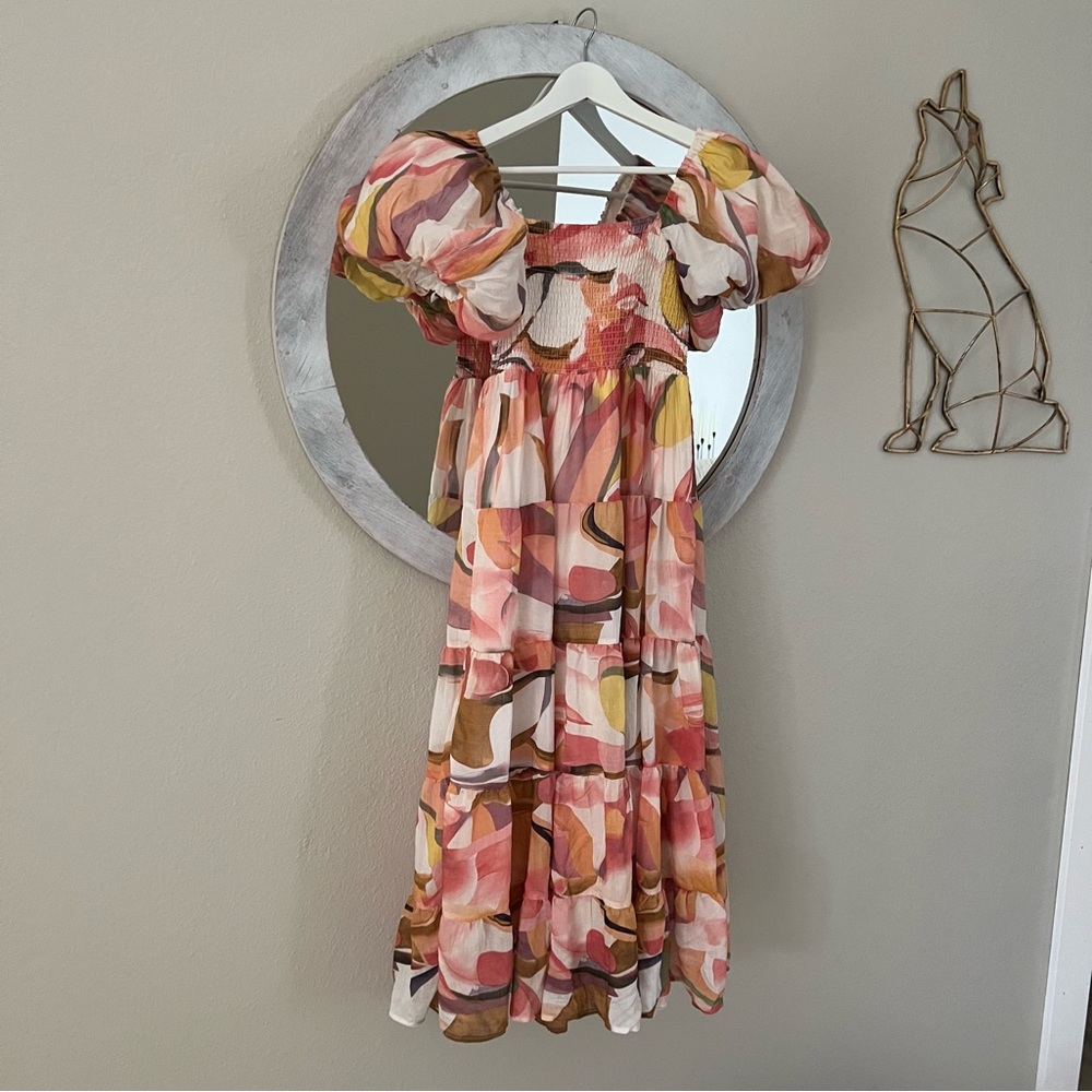 Showpo puff sleeve square neck dress